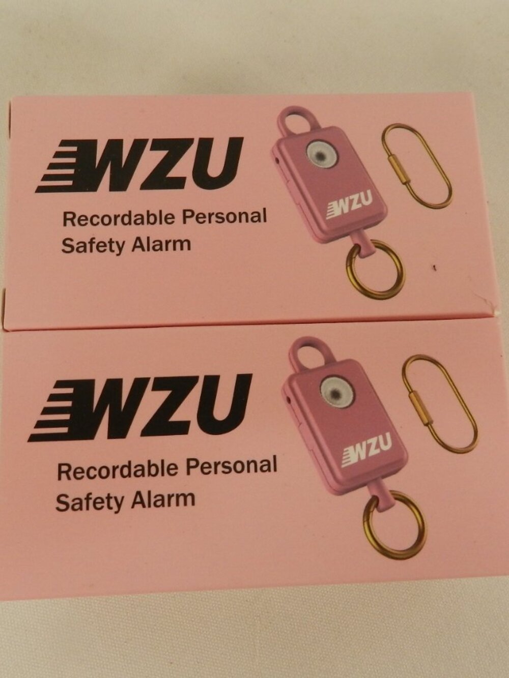 WZU Recordable Personal Safety Alarm FCC Certified Self Defense Alarm Set 2 NEW